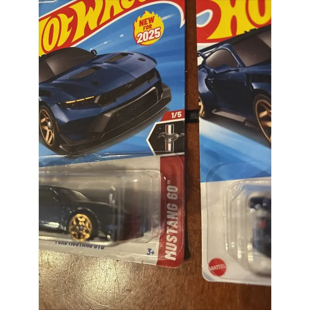 Hot Wheels Ford Mustang GTD Metallic Blue 60 Years of Mustang 34 - Lot Of 2